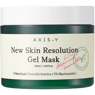 New Skin Resolution Gel Mask - Soothing Brightening Face Mask with Heartleaf and 2% Niacinamide, AXIS-Y, 100ml