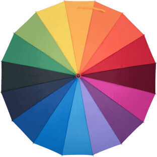 Susino Multicoloured umbrella, 1 pc
