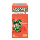 Ascovit with Vitamin C strawberry flavour, 60 tablets, Perrigo