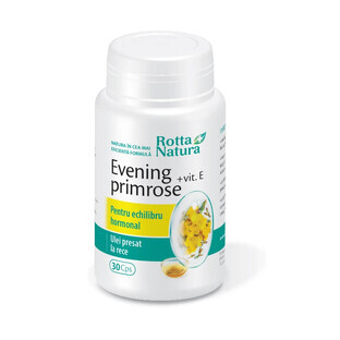 Evening Primrose + Vitamin E, 30 capsules, Rotta Natura