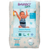 Diaper for bath, Size M, +12 kg, 12 pieces, Bambo Nature