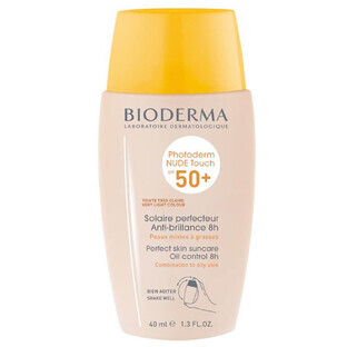 Photoderm Nude Touch Molto leggero Photoderm Nude Touch Fluido per pelle mista e grassa SPF 50+, 40 ml, Bioderma Photoderm Nude Touch Molto leggero Photoderm Nude Touch Fluido per pelle mista e grassa SPF 50+, 40 ml, Bioderma