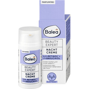 Balea Night Cream with retinol and bakuchiol, 30 ml