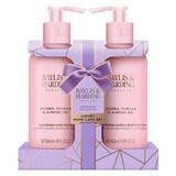 Jojoba, vanilla and almond oil set: liquid soap 300 ml, lotion 300 ml BAYLIS &amp; HARDING