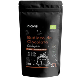 Organic gluten-free chocolate pudding, 100 g, Niavis