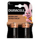 Alkaline batteries C Extra Life, 2 pieces, Duracell
