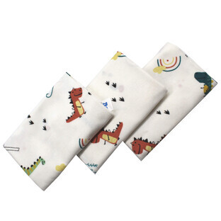 Dino feather diaper, 80 x 80 cm, 3 pieces/set, Baltic Bebe
