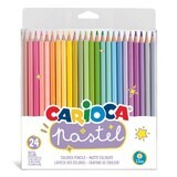 Pastel coloured pencils, 24 pieces, Carioca