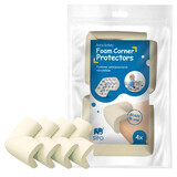 Set of 4 soft corner protectors, Ecru, Sipo