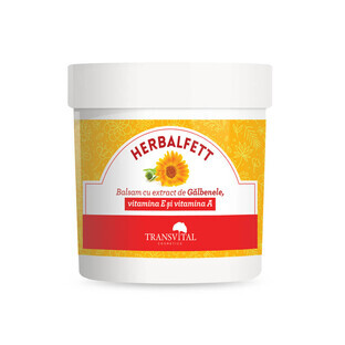 Herbalfett Balm with Marigold extract, vitamin E and vitamin A, 250 ml, Transvital