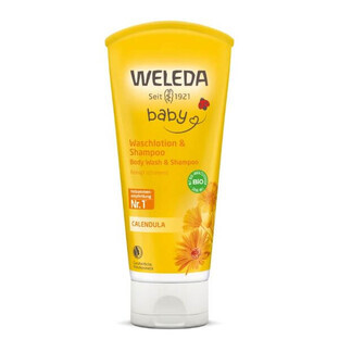 Cleansing lotion and shampoo marigold, Baby, 200ml, Weleda