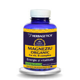 Organic Magnesium with Vitamin B complex, 120 Capsules, Herbagetica