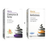 Package Complex B Forte, 100 tablets + Antistress, 30 tablets, Alevia