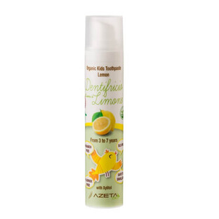 Organic Toothpaste with lemon flavour for children 3-7 years, 50 ml, Azeta Bio