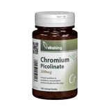 Chromium Picolinate 200 mcg, 100 tablets, VitaKing