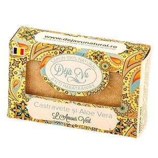 Natural Soap with Cucumber and Aloe Vera, 90 g, Deja Vu