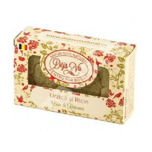 Natural soap with nettle and castor, 90 g, Deja Vu