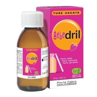 Bebedril Dry Cough Syrup, 125 ml, Pierre Fabre Healthcare