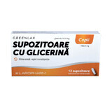 Greenlax Children's Glycerine Suppositories, 12 pieces, Laropharm
