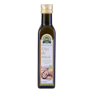 Pure unrefined cold pressed walnut oil, 250 ml, Carmita Classic