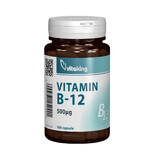 Vitamin B12 500 mcg, 100 capsules, VitaKing