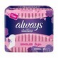 Always Dailies Singles To Go absorbent pad, 20 pieces, P&amp;G