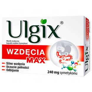 Ulgix Flatulence Max 240 mg, 30 soft capsules