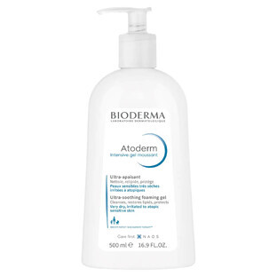 Bioderma Atoderm Intensive Gel Moussant, Gentle cleansing gel to reduce skin itching, without soap, 500 ml Bioderma Atoderm Intensive Gel Moussant, Gentle cleansing gel to reduce skin itching, without soap, 500 ml