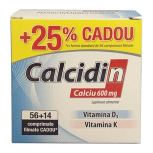 Calcidin 600 mg, 56 + 14 tablets, Zdrovit