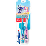 Jordan Step by Step, Toothbrush for children, 6-9 years, soft, 2 pcs.