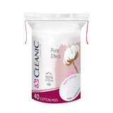 Cleanic Pure Effect, cosmetic tampons, oval, 40 pcs.