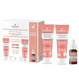 Flos-Lek A+D+E+K verzorgingsset, hydraterende vitaminecrème, SPF 15, 50 ml + voedende vitaminecrème, 50 ml + vitamine huidboosterolie, 5 ml