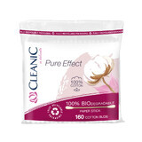 Cleanic Pure Effect, biodegradable cotton buds, 100% cotton, in foil, 160 pieces