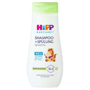 HiPP Babysanft, shampoo e balsamo per capelli, dal primo giorno, 200 ml
