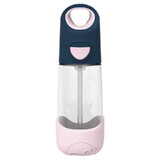 B.Box, borraccia con cannuccia, tritan, biberon, Rosa Indaco, da 9 mesi, 450 ml