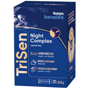 Humana Benelife TriSen Night Complex, 2.4 gx 24 sachets