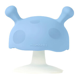 Mombella, pacifier, mushrooms, light blue, from 3 months, 1 pc