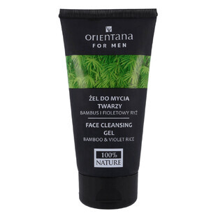 Orientana For Men, facial cleansing gel, bamboo and purple rice, 150 ml