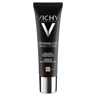 Vichy Dermablend Correction 3D, foundation for leveling the skin surface, no. 45, Gold, 30 ml Vichy Dermablend Correction 3D, foundation for leveling the skin surface, no. 45, Gold, 30 ml