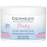 Dermedic Linum Emolient Baby, intensive lubricating butter for face and body from the first day of life, dry, very dry and atopic skin, 225 g Dermedic Linum Emolient Baby, intensive lubricating butter for face and body from the first day of life, dry, very dry and atopic skin, 225 g