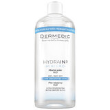 Dermedic Hydrain 3 Hyaluro, micellar liquid H2O, dehydrated and dry skin, 500 ml