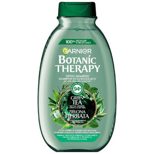 Garnier Botanic Therapy, erfrischendes Shampoo für normales, zu Fett neigendes Haar, grüner Tee, 400 ml Garnier Botanic Therapy, erfrischendes Shampoo für normales, zu Fett neigendes Haar, grüner Tee, 400 ml