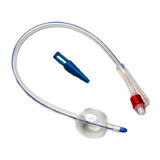 Cateter uretral Foley, 2 căi cu valvă din plastic, 100% silicon, cu contrast pentru raze X, CH 12, 1 buc Cateter uretral Foley, 2 căi cu valvă din plastic, 100% silicon, cu contrast pentru raze X, CH 12, 1 buc
