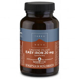 TerraNova, Easy Iron 20 mg, Easy Iron, 50 vegetarian capsules