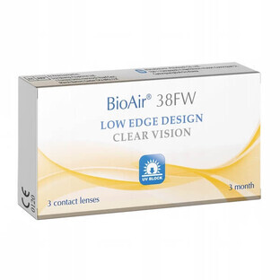 BioAir 38FW, lenti a contatto, trimestrali, -2,50, 3 pz.