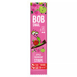 Bob Snail Stripe Fruit Snack, apple, raspberry, 14 g