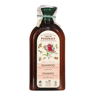 Green Pharmacy, shampoo for dry hair, argan oil, pomegranate, 350 ml