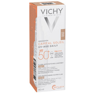 Vichy Capital Soleil UV-Age Daily, antifoto-verouderingsvloeistof voor de huid, SPF 50+, 40 ml 