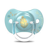 Suavinex SX Pro Gold Edition, pacifier, silicone, physiological, blue, 6-18 months, 1 pc