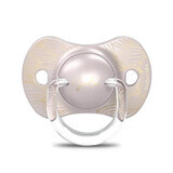 Suavinex SX Pro Gold Edition, pacifier, silicone, physiological, gray, 6-18 months, 1 pc